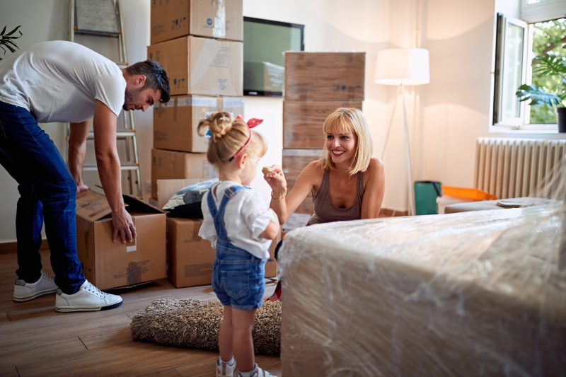 déménagement maison famille 