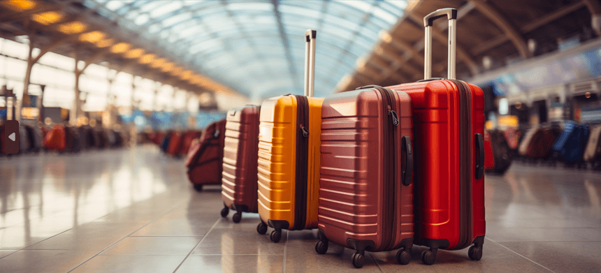 Valise à l'aéroport 